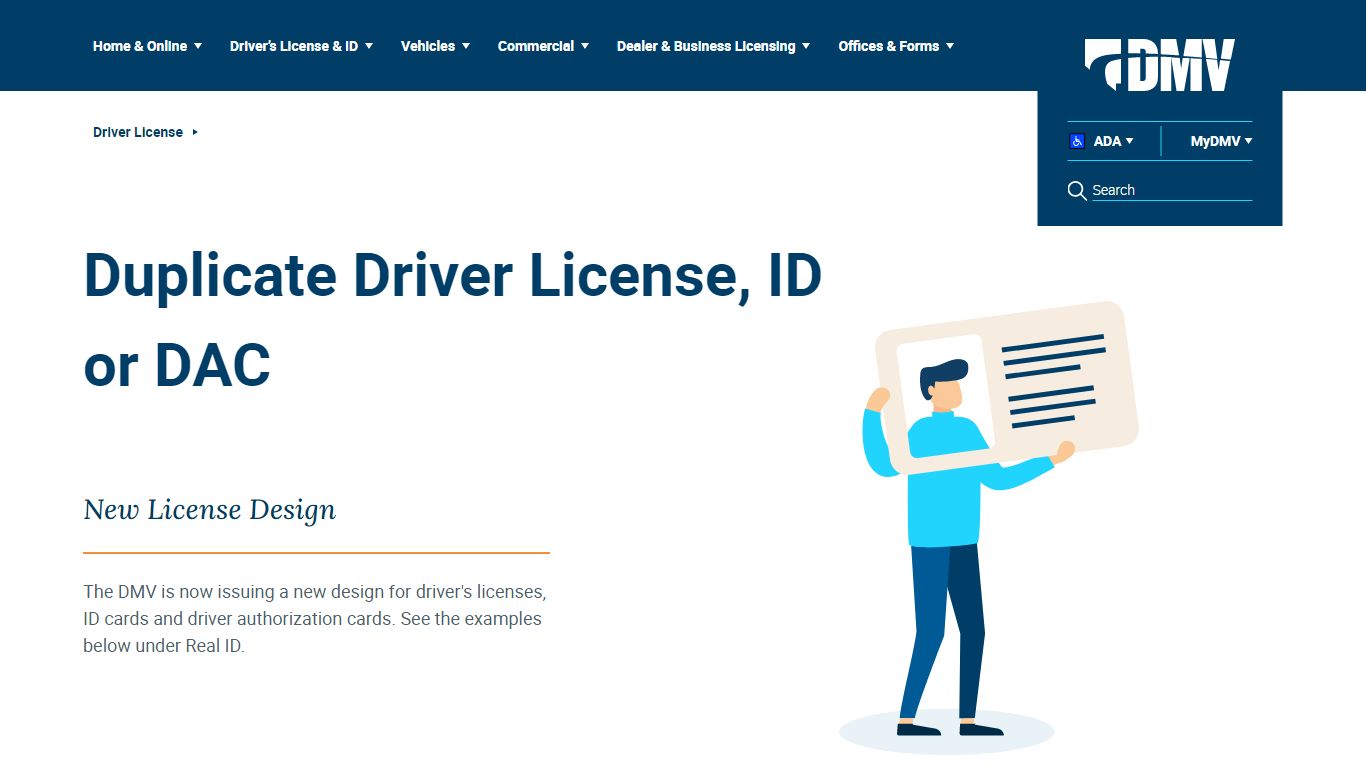 Duplicate Driver License - Nevada